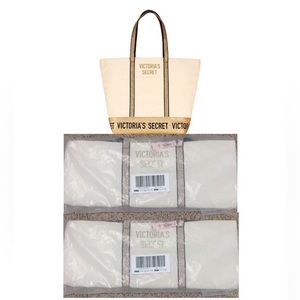 2 NWT Victoria’s Secret Sparkle Gold Tote’s